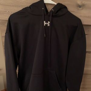 Under Armour black fleece hoodie, Men’s Medium